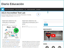 Tablet Screenshot of diarioeducacion.com